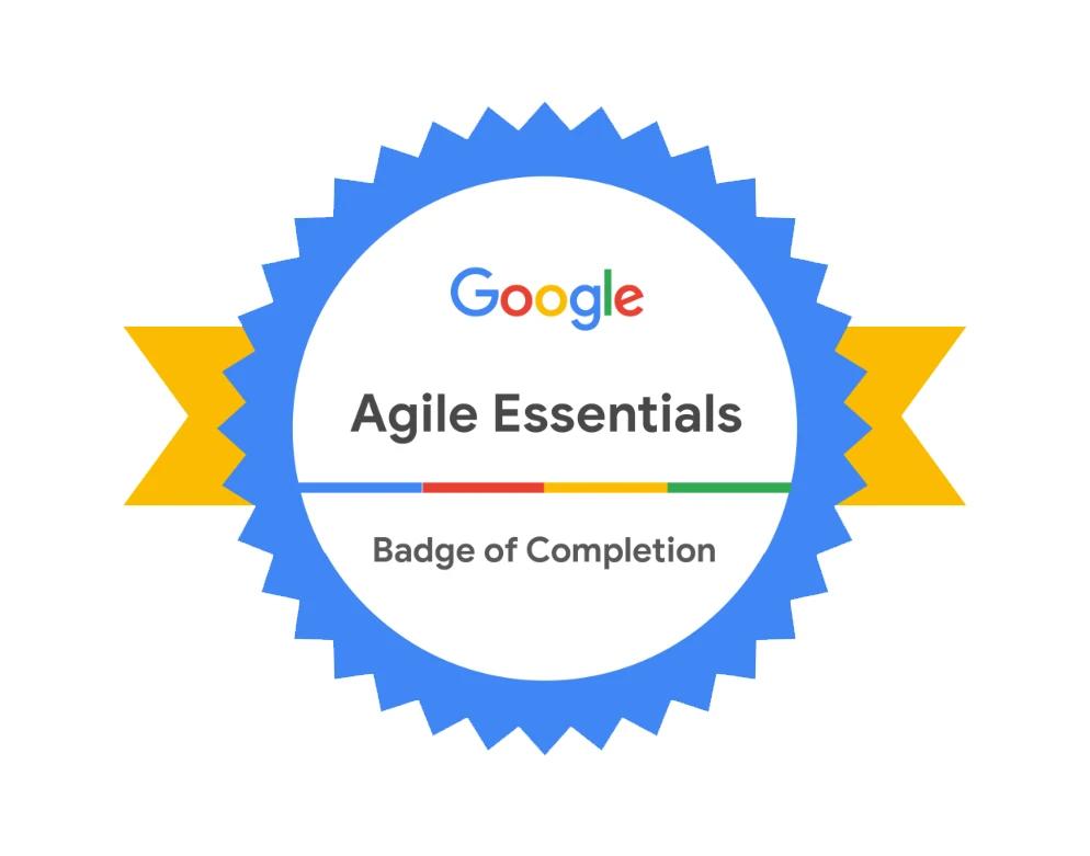 Google Agile Essentials course/certification image